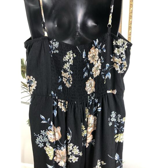 Xhilaration Summer Jumpsuit Large Sleeveless Adjustable Strap Y2K Cottage Core - Picture 6 of 12